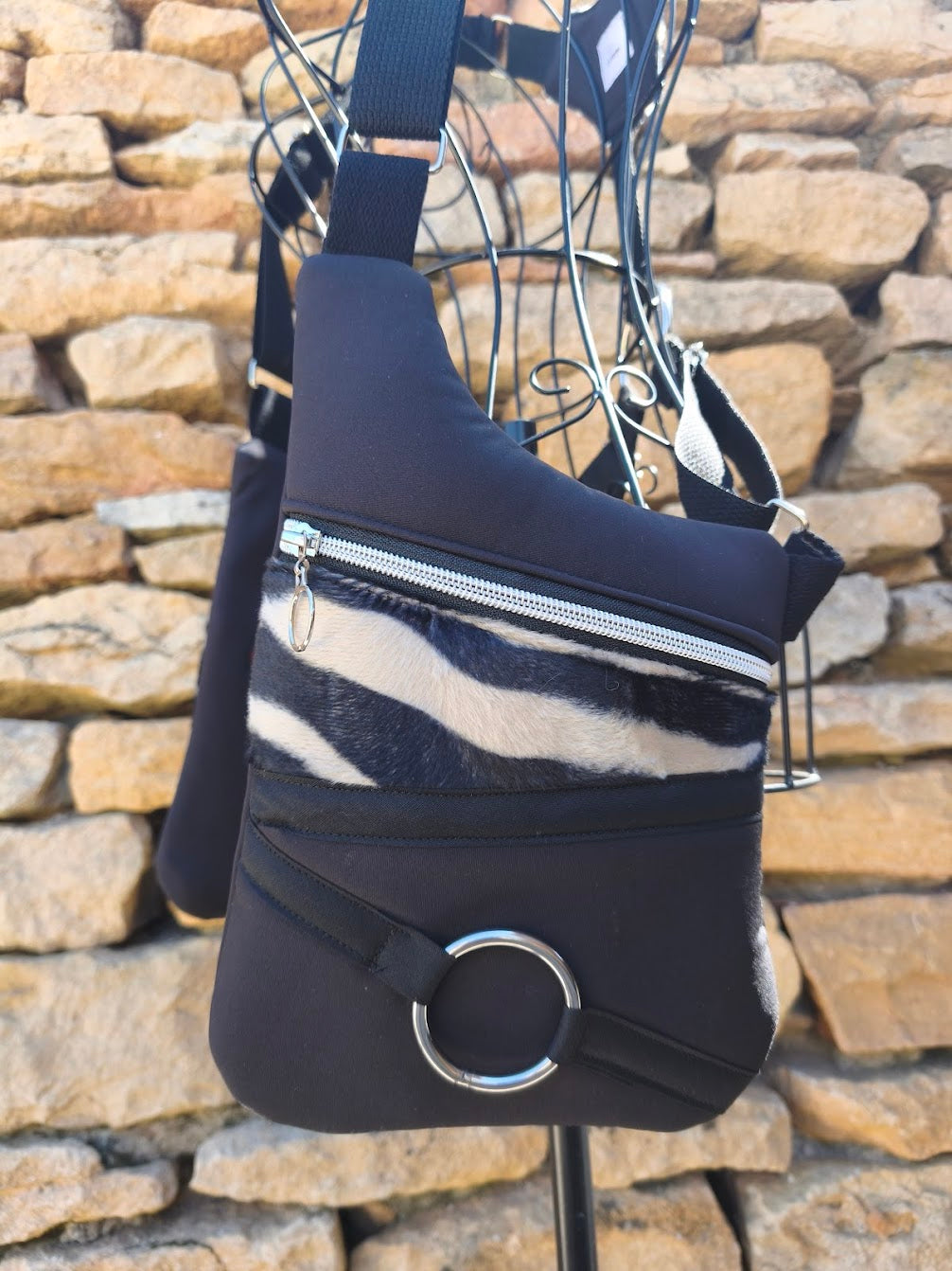 Holster bag zebrée