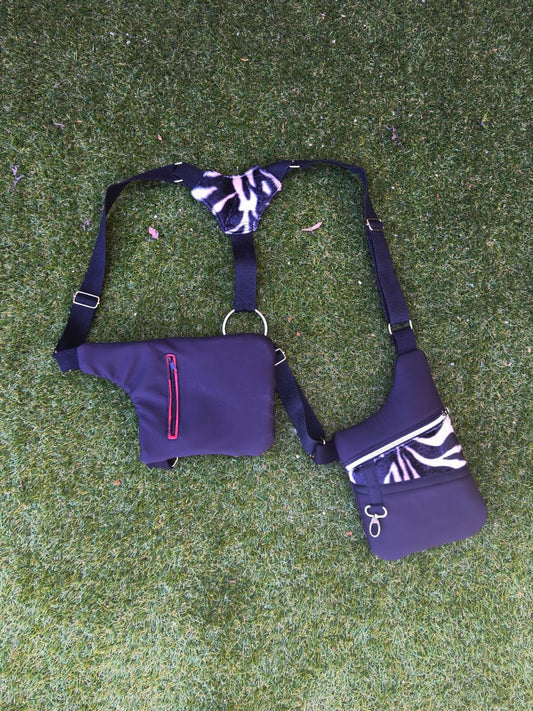 Holster bag zebrée
