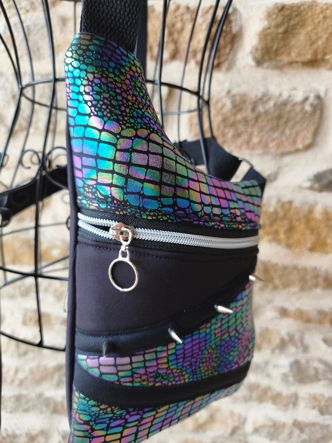 Holster bag serpent irisé