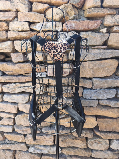 Holster bag simili cuir léopard