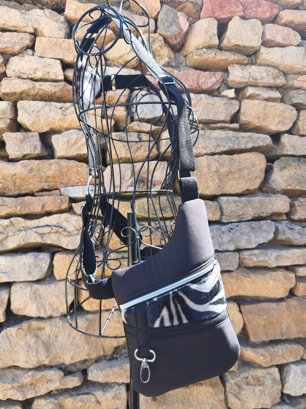 Holster bag zebrée