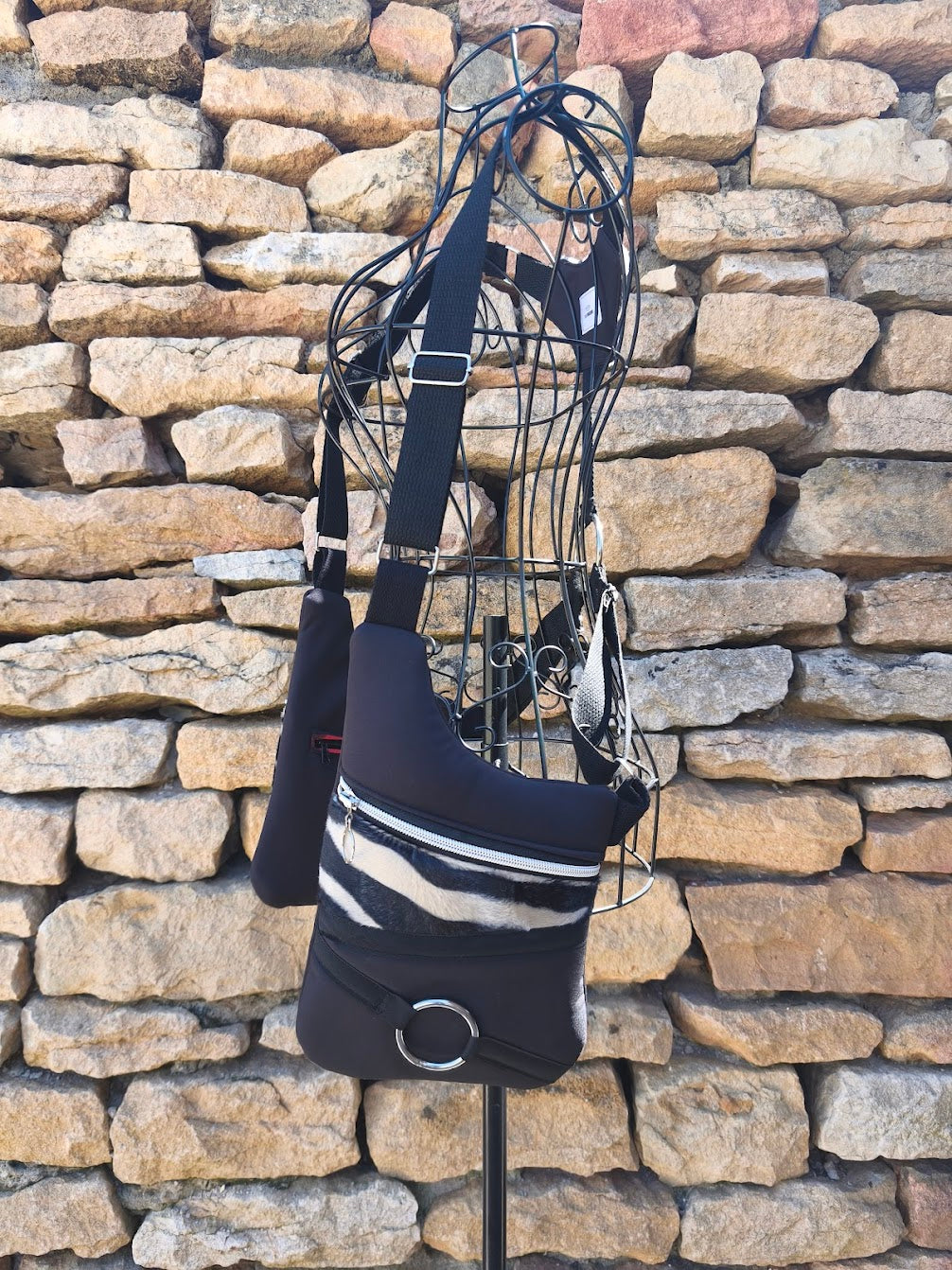 Holster bag zebrée