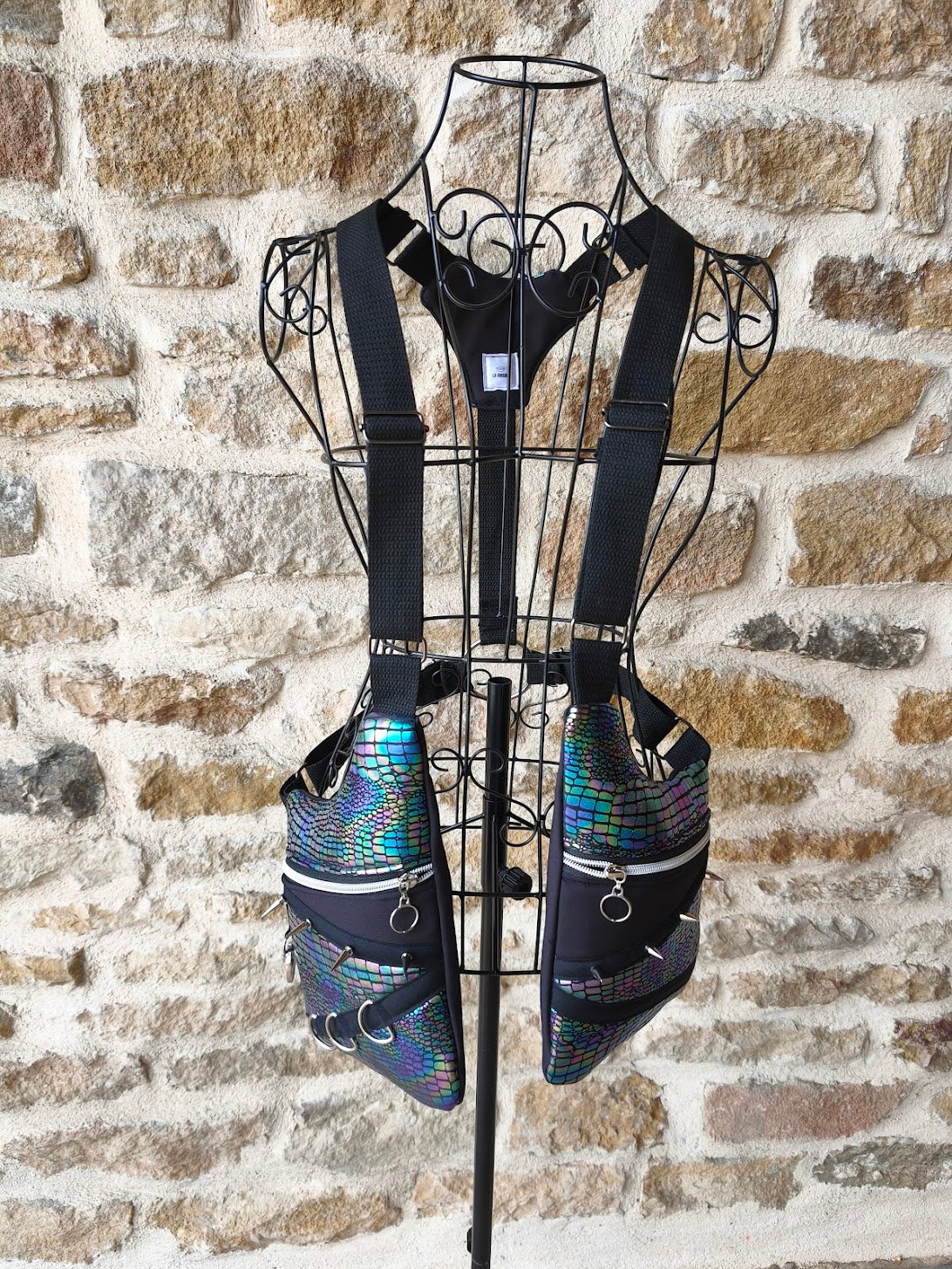 Holster bag serpent irisé