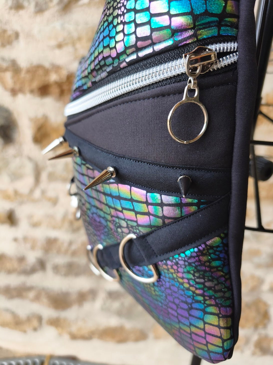 Holster bag serpent irisé