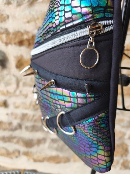 Holster bag serpent irisé