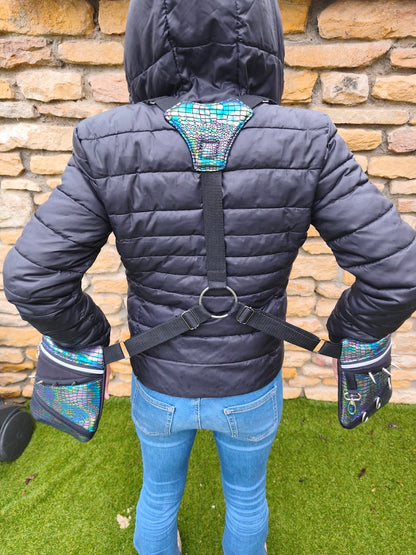 Holster bag serpent irisé