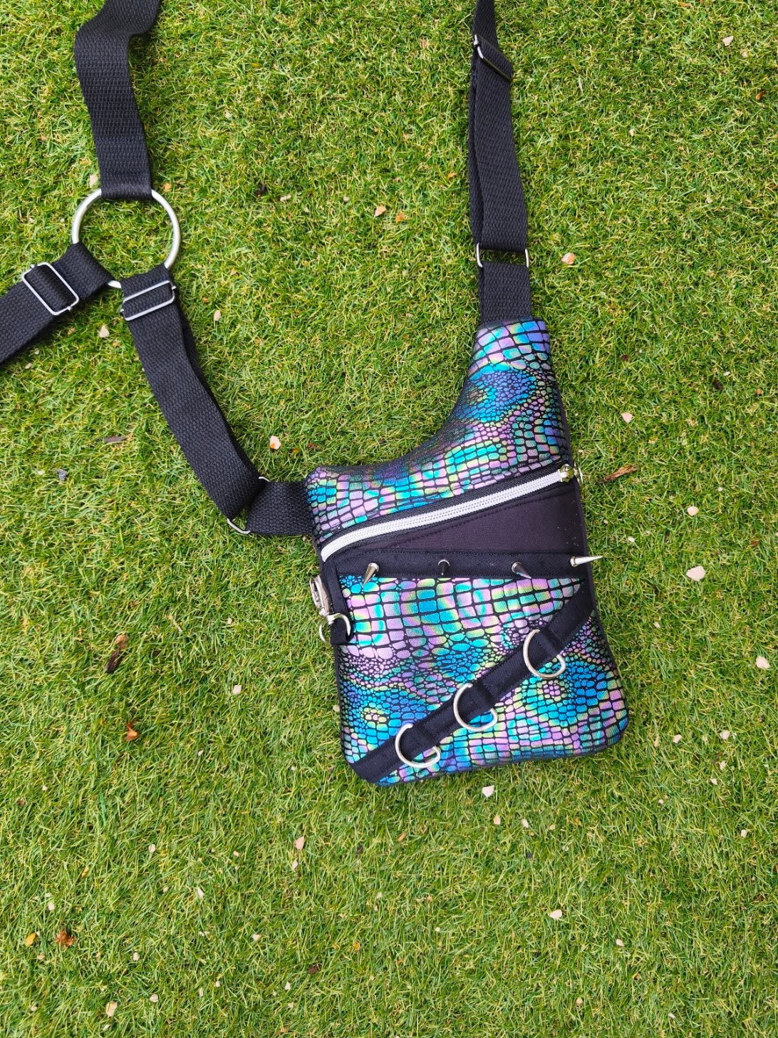 Holster bag serpent irisé