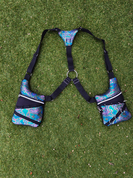 Holster bag serpent irisé