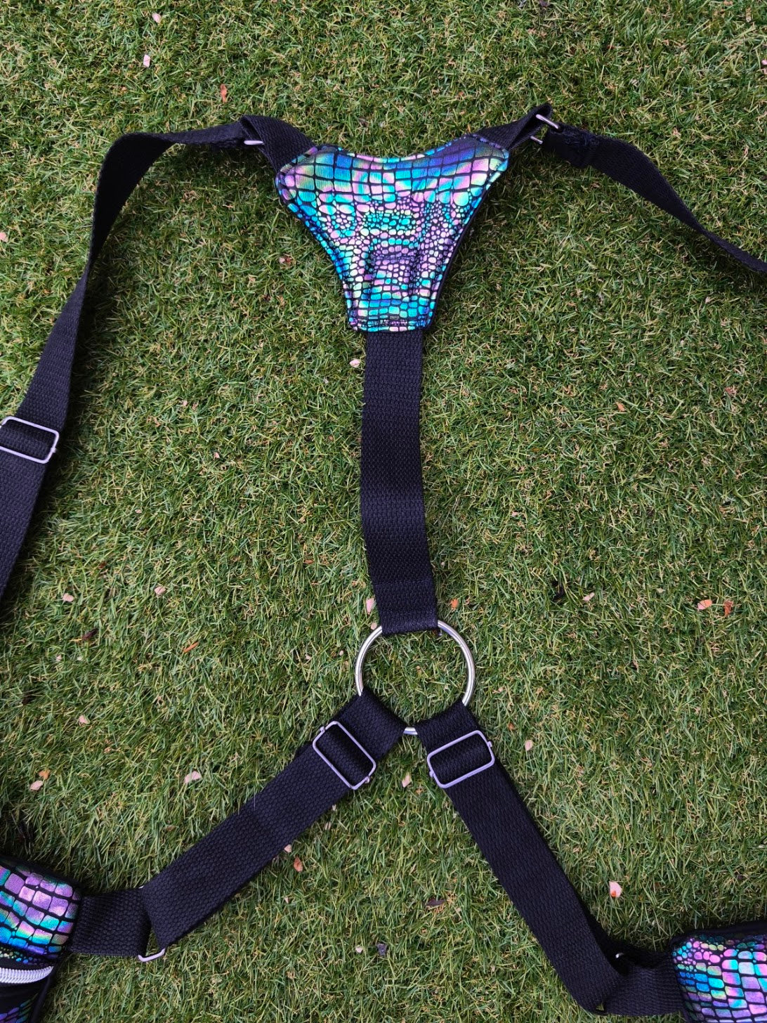 Holster bag serpent irisé