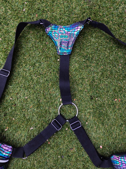 Holster bag serpent irisé